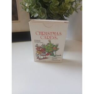 Vintage 1986 Christmas Cards Inc Playing Cards Custom Suits Poker Size Deck